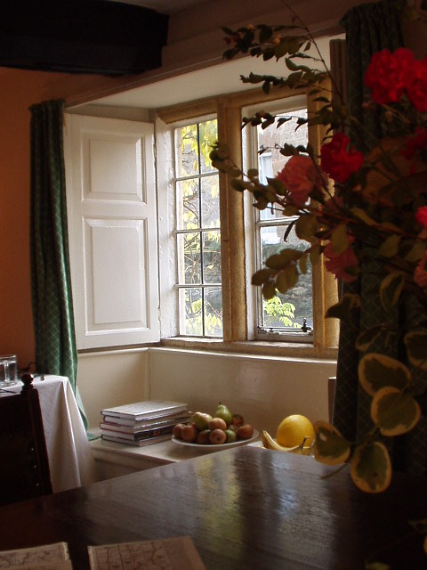 The stone window frames with window seats and low beams along with an inglenook fireplace made Wisteria Cottage full of character. The stone window frames with window seats and low beams along with an inglenook fireplace made Wisteria Cottage full of character.