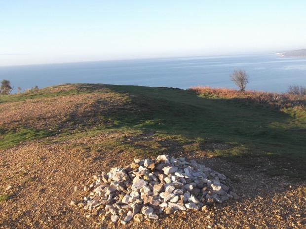 The top of Golden Cap in Dorset