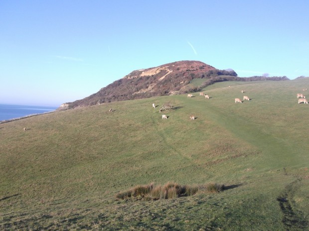 Looking back towards Golden on our way to Seatown